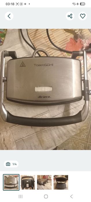 Электрогриль Ariete (куплена в Италии) состояние 5/5