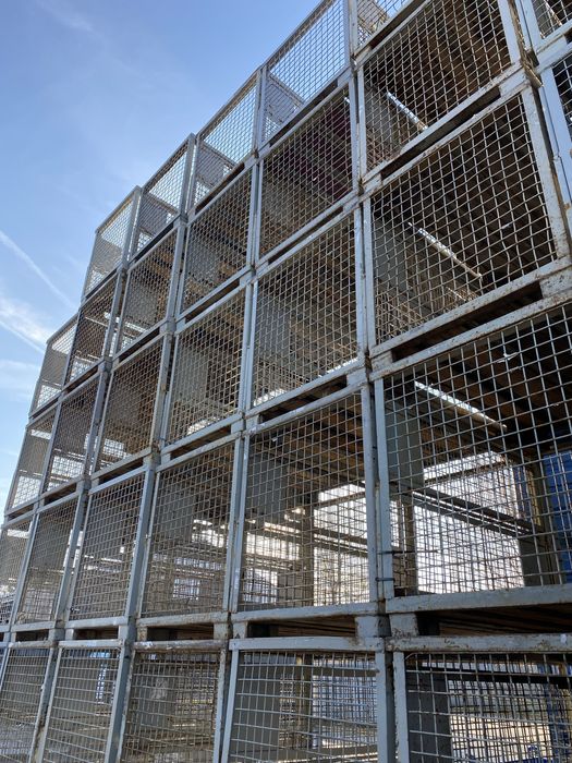 Gitterbox giterbox kosz siatkowy kontener skrzynia pojemniki metalowe