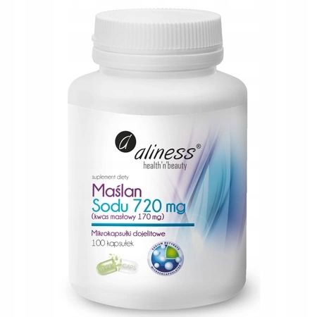 maślan sodu 720 mg kwas masłowy jelita trawienie mikrokapsułki dojelitowe