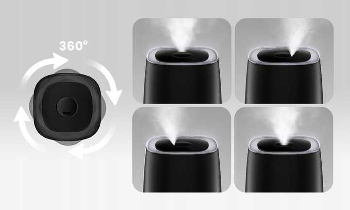 AUTOMATYCZNY Nawilżacz powietrza lampka nocna jonizator dyfuzor ZESTAW