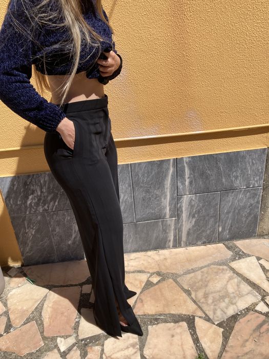 Calças formais pretas Zara