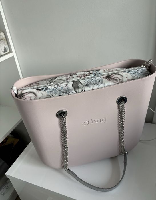 Komplet obag o bag standard classic rosa smoke pudrowy róż