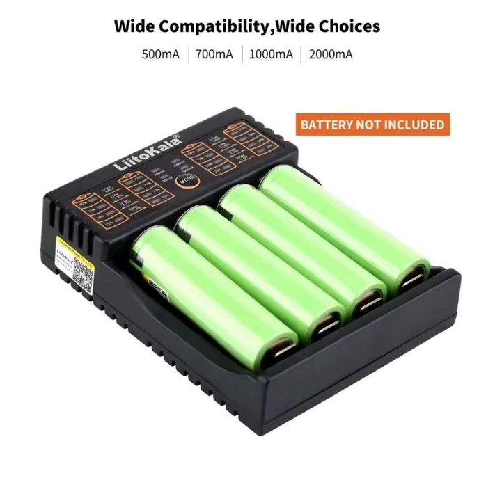 зарядка для 18650 акумулятор liitokala lii402 літокала зарядка lifepo4