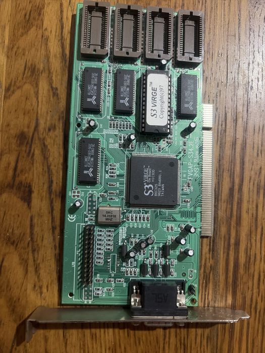Retro Karta Graficzna S3 ViRGE/DX 2MB PCI (Rozbudowa do 4MB) – 100% Sprawna!