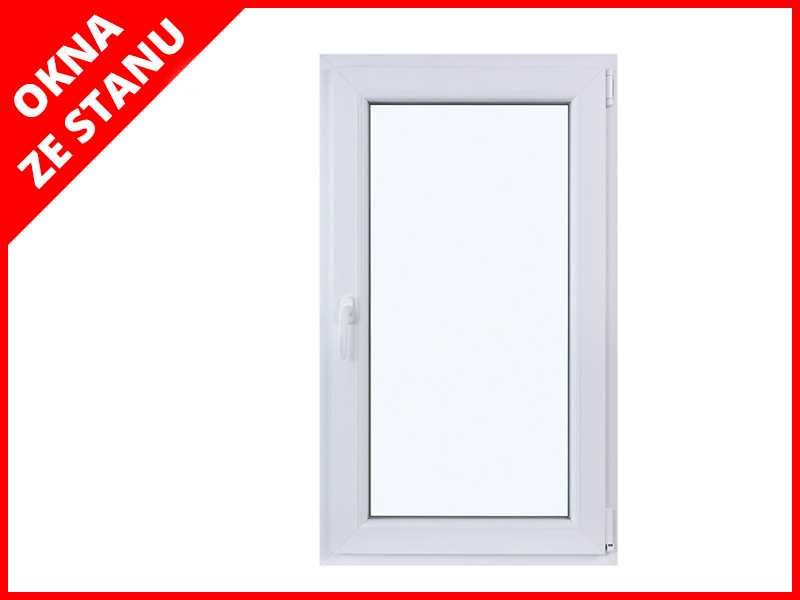 Okno Rozwierno-Uchylne PCV 700X1200 Dwuszybowe Plastikowe ZE STANU