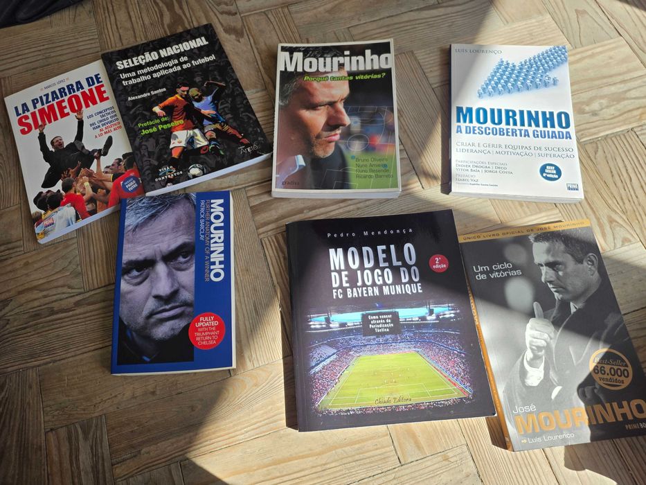 Coleção 108 Livros de Futebol - Tática, Treino, Guardiola, Mourinho