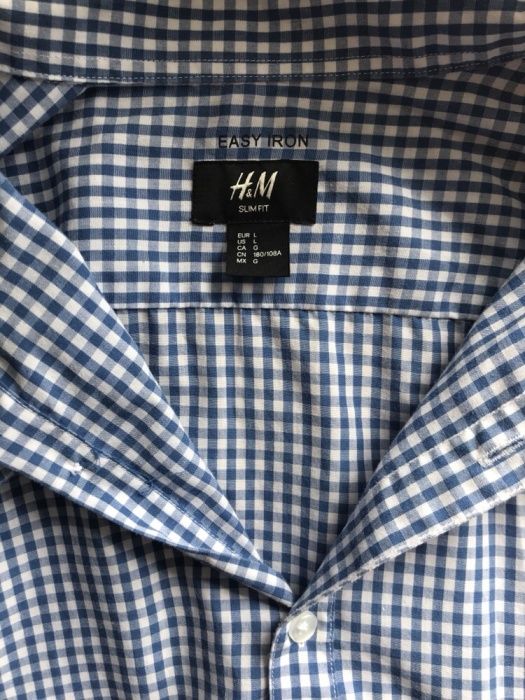 Męska koszula w kratkę L H&M