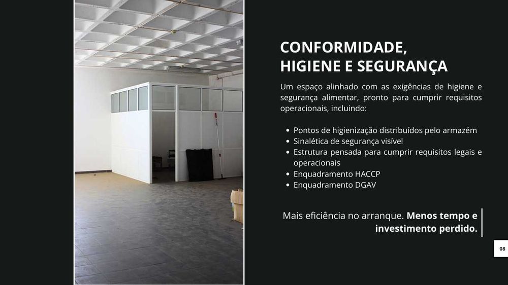 Fábrica alimentar/cozinha industrial pronta a utilizar em Sintra