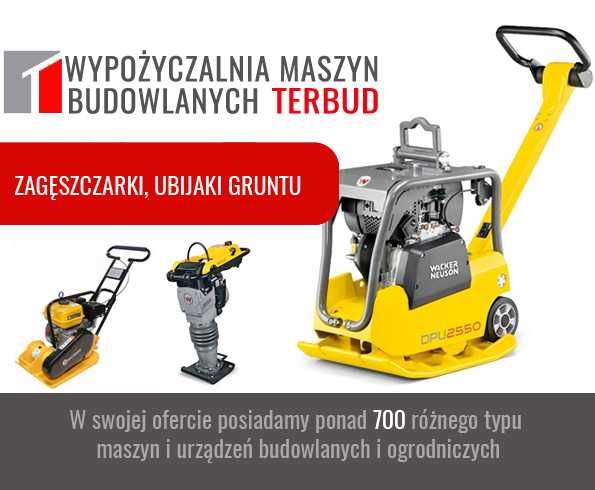 Zagęszczarki od 90 kg do 800 kg. Ubijaki.