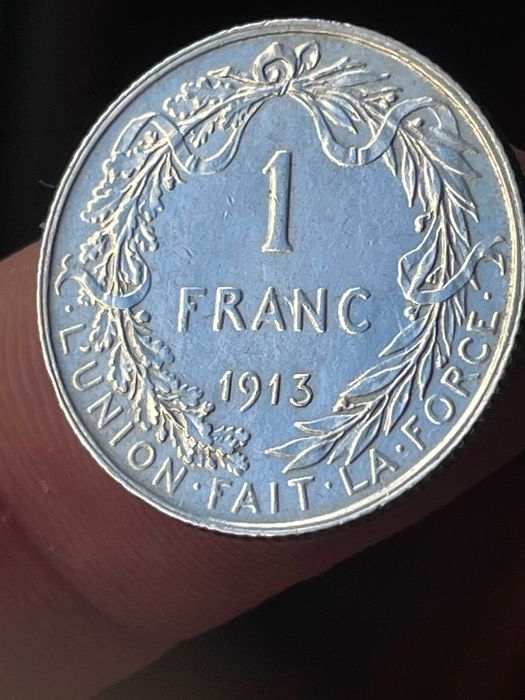 moeda 1 fr 1913 rei Albert