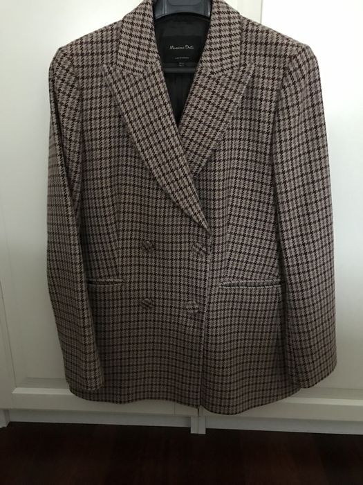 Blaser aos quadrados da Massimo Dutti