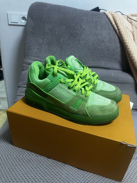 Кроссівки Louis Vuitton LV Trainer (зеленые, 42 размер)