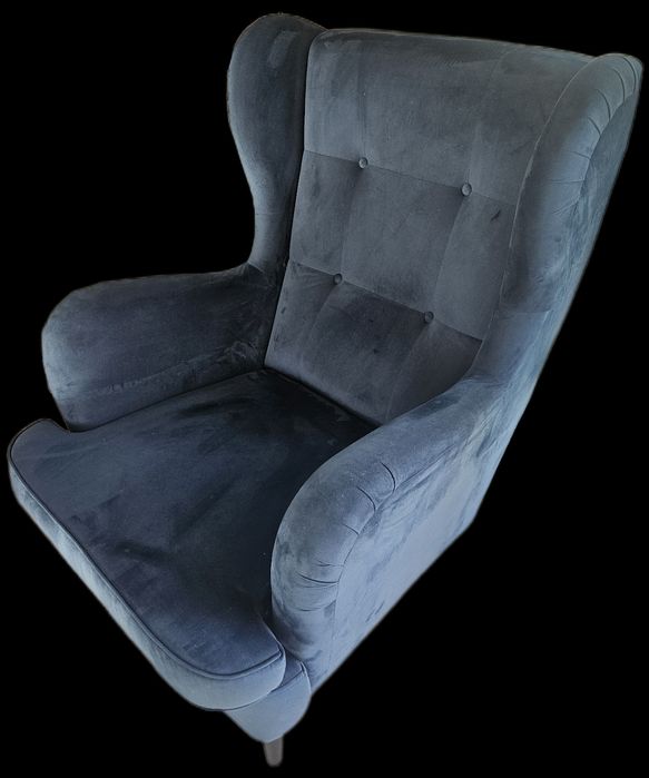 Fotel uszak granatowy, Agata meble