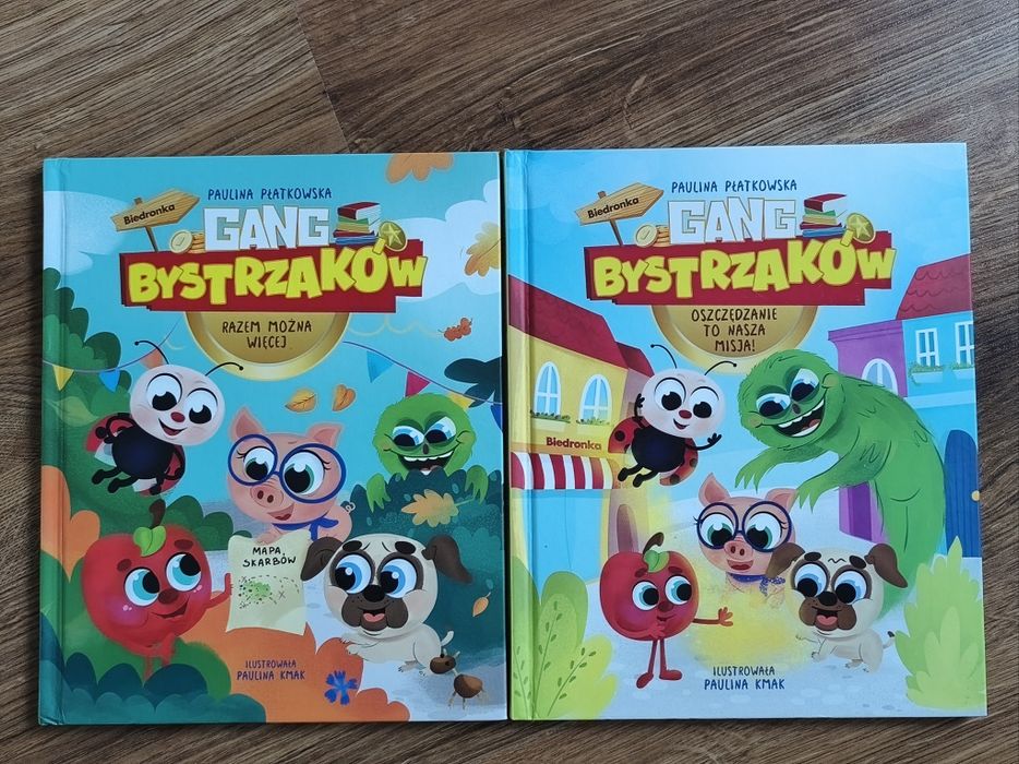 Książki dla dzieci z serii Gang Bystrzaków 2 szt.
