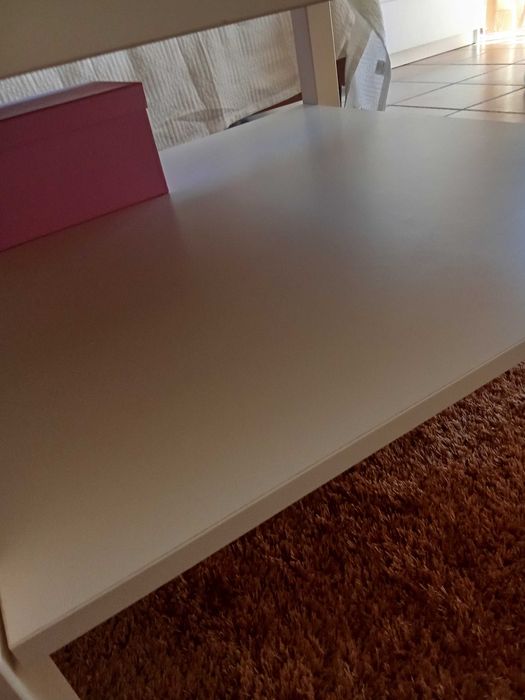 Mesa centro madeira branca