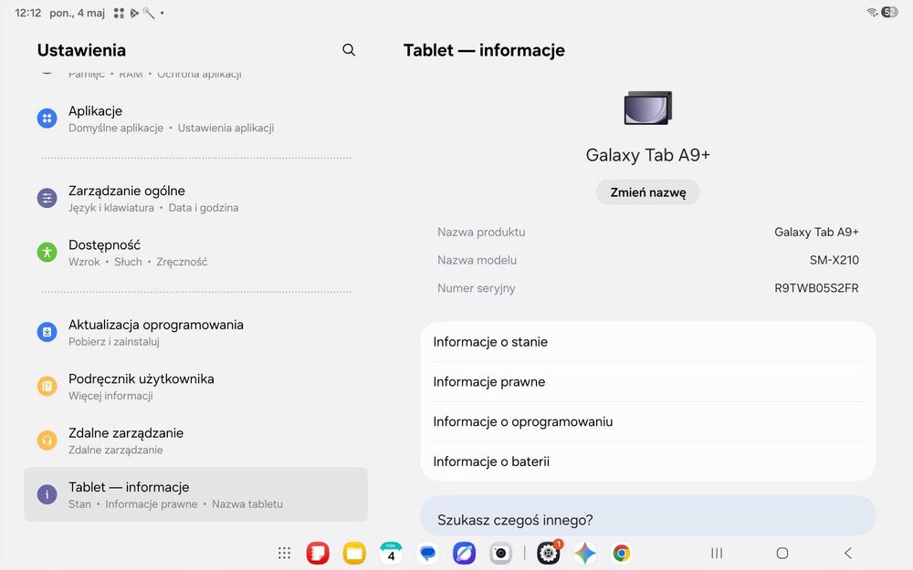 Tablet Samsung Galaxy Tab A9 Plus | 8GB RAM | 128GB | Android 16