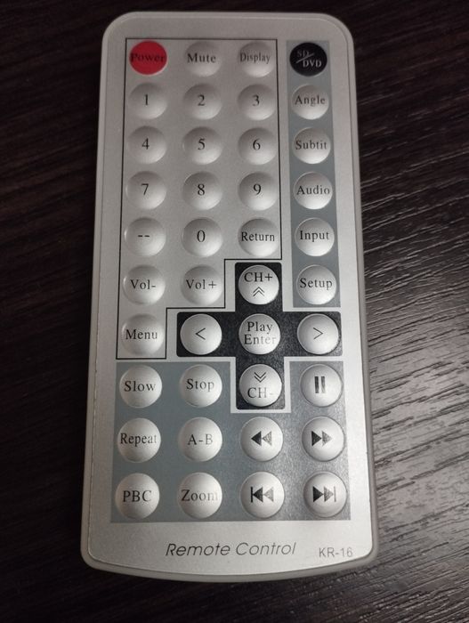 Пульт для автомобильного TV/DVD  SUPER KR -16