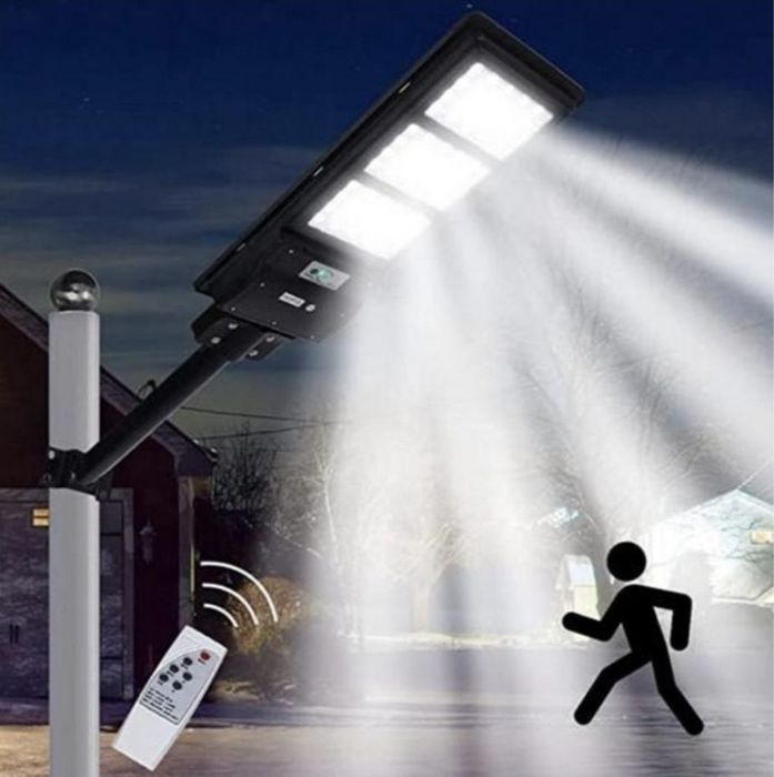 Luminária solar c/comando 500w