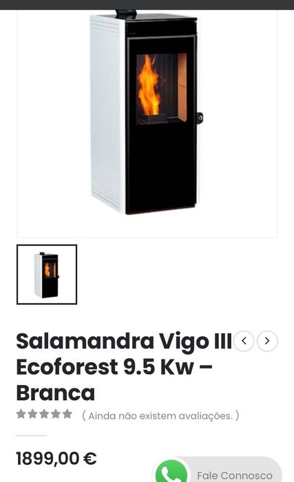 Salamandra a pellets como nova