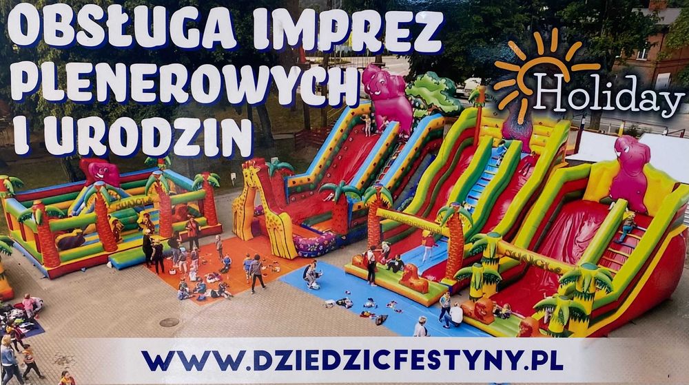 Wynajem urządzeń rozrywkowych, zjezdzalnia, dmuchańce,,place zabaw.