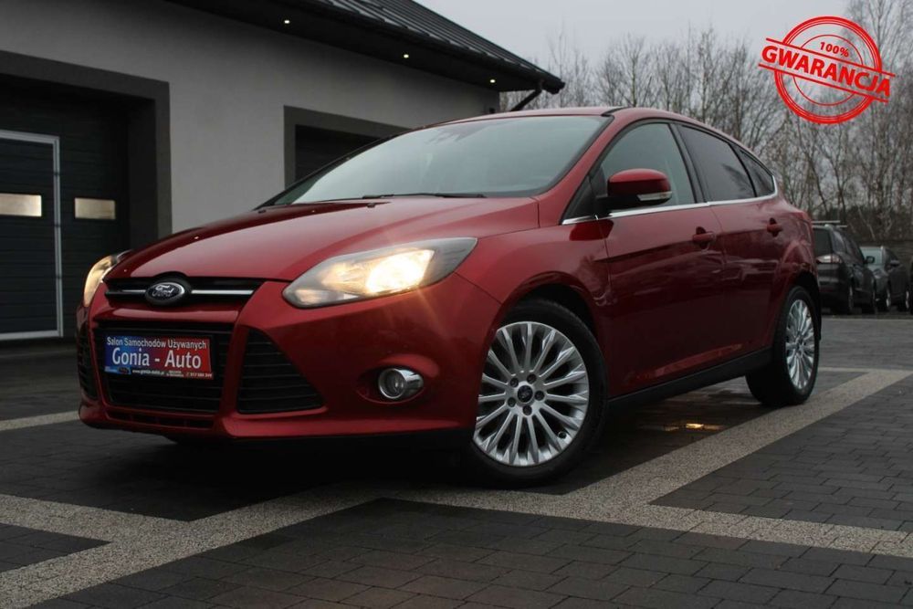 Ford Focus Śliczny_kamera_navi_serwis_titanium_ Bordo_super Stan