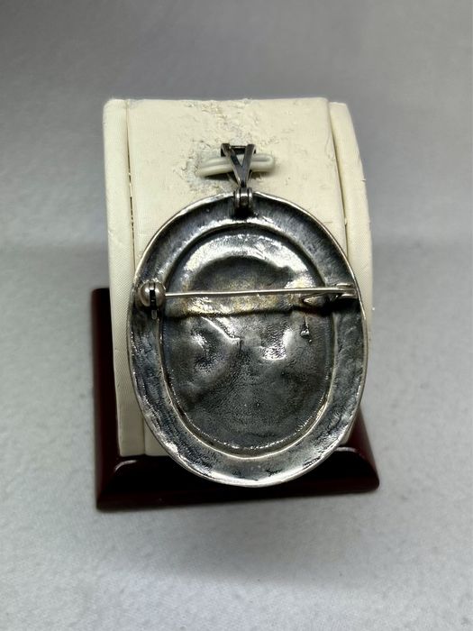 Broszko zawieszka Kamea srebro