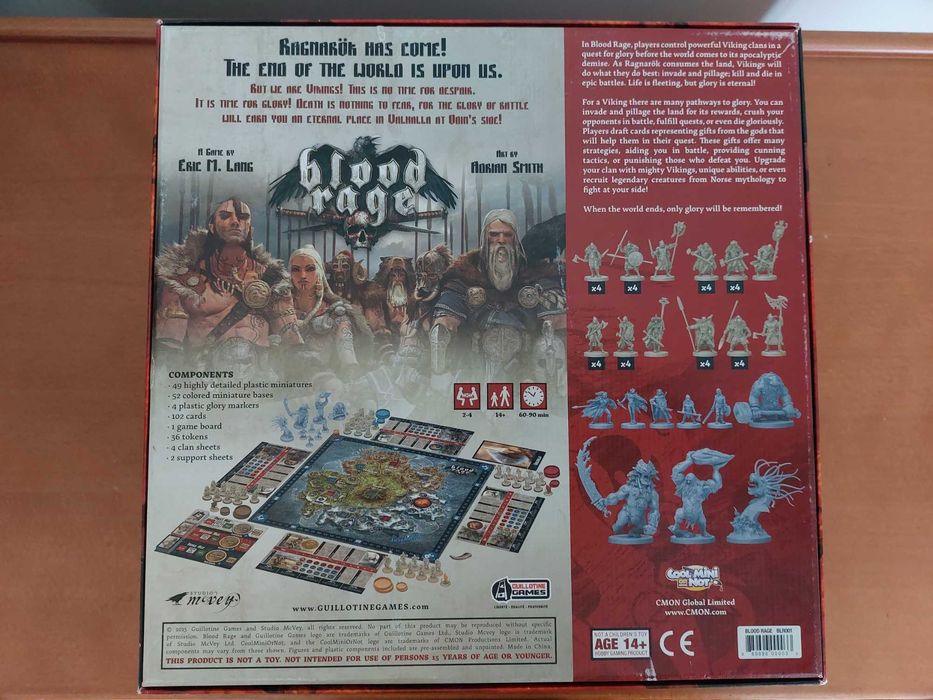 Blood Rage, EN, (Board Game, Jogo de Tabuleiro)