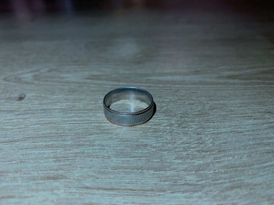 Серебряна каблучка з золотими вставками