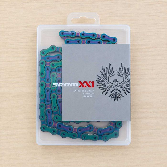 Corrente SRAM XX1 Eagle 12s PowerLock 126 Elos Rainbow