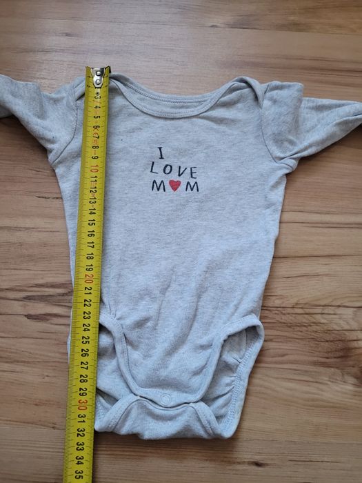 2 x body długi rękaw h&m 56 chłopięce, uni