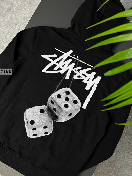 BIG Logo • Черное Худи Stussy Scorpion • Кофта Зіпка Стуссі Чорна