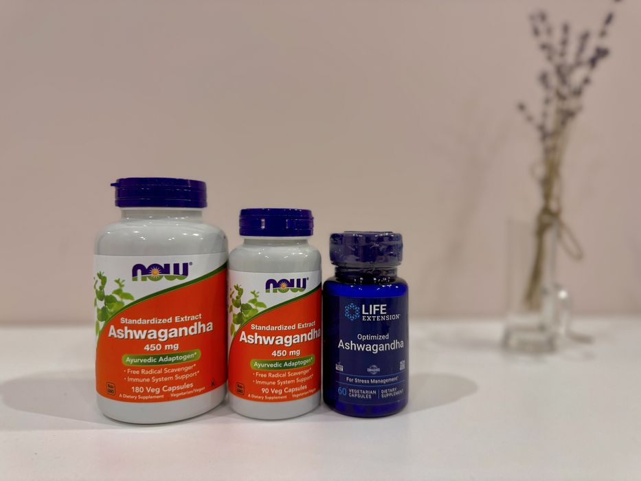 Now foods Life extension Ashwagandha, ашваганда