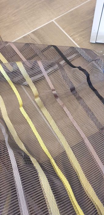 2 cortinas ou cortinados  em rede de organza