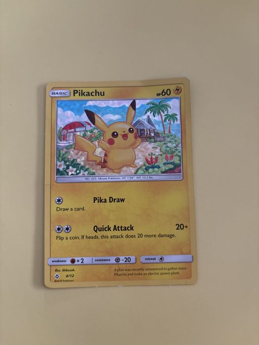Cromo Pokémon Pikachu