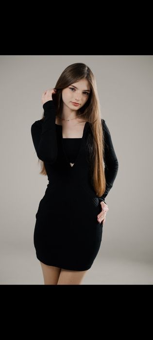 Сукня, жіноча, коротка, чорна