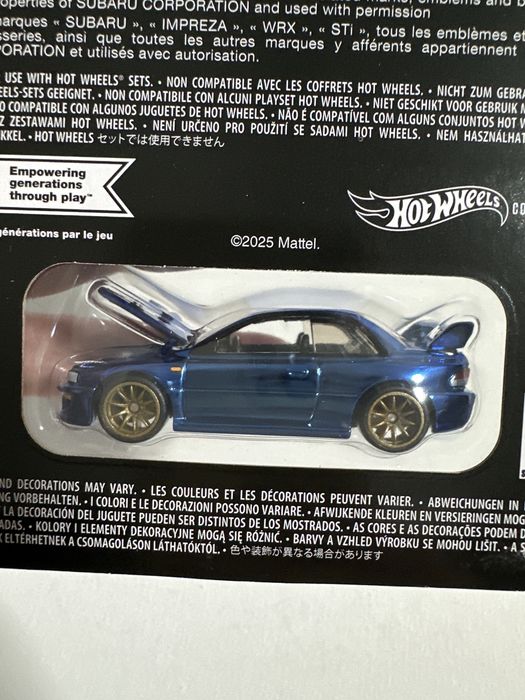 Hot wheels 1998 subaru impreza 22b-sti version red line club rlc