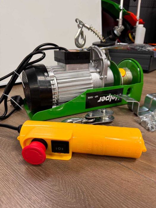 Тельфер електричний 300/600 кг 12 м Helper HP-1006 Лебідка електрична