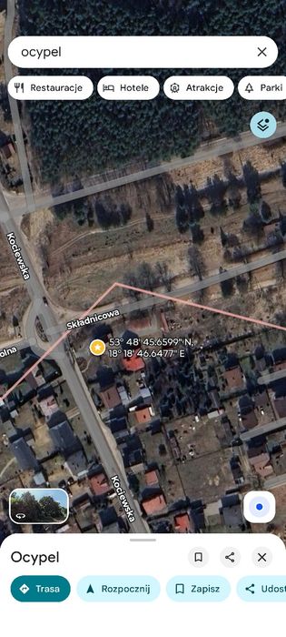 Sprzedam działkę budowlaną w Ocyplu o powierzchni 905m² - Widok 4