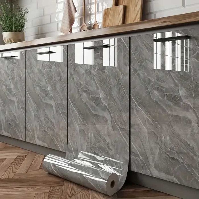 Пленка под мрамор 60см х 5М. Самоклеящаяся на стены и мебель!