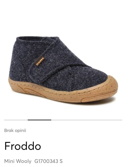 Trzewiki przejściowe kapcie Froddo Mini Wooly