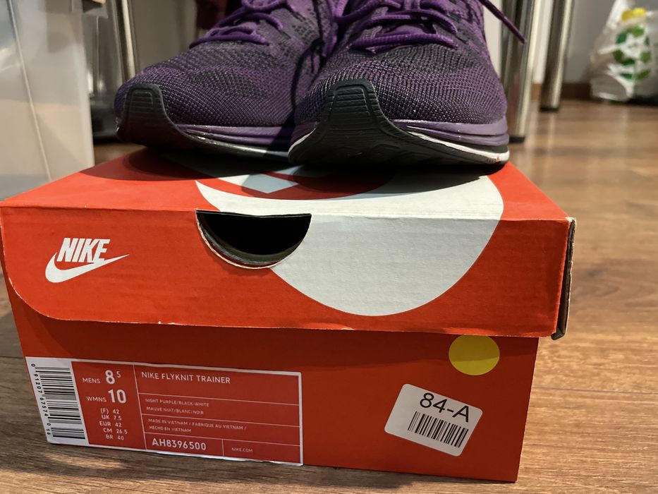 Nike flyknit trainer night purple hot sale