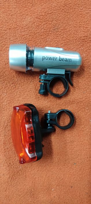 Zestaw lampek rowerowych LED safe guard