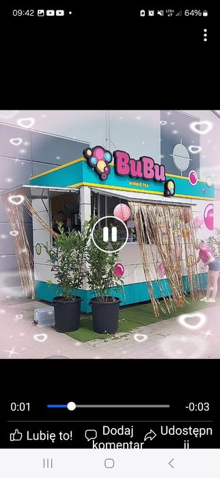 Odstąpie leasing(bez odstępnego)-Bubble Tea +maszyna do lodów