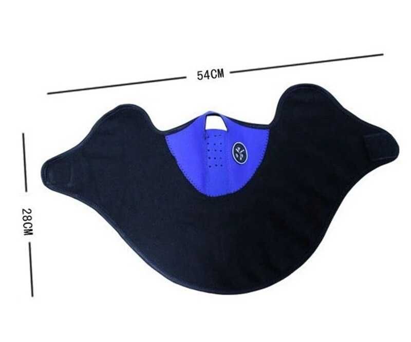 Máscara Balaclava Meia Face Inverno Corta-Vento Respirável