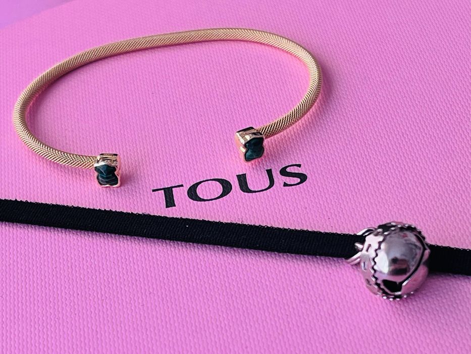 Tous mesh nowa bransoletka z malachitem