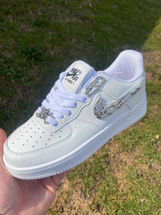 Кросівки Nike Air Force 1 Low Molten Metal Silver White , найк молтен , найк Аір Форси чоловічі/жіночі