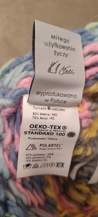 Czapka zimowa wielokolorowa