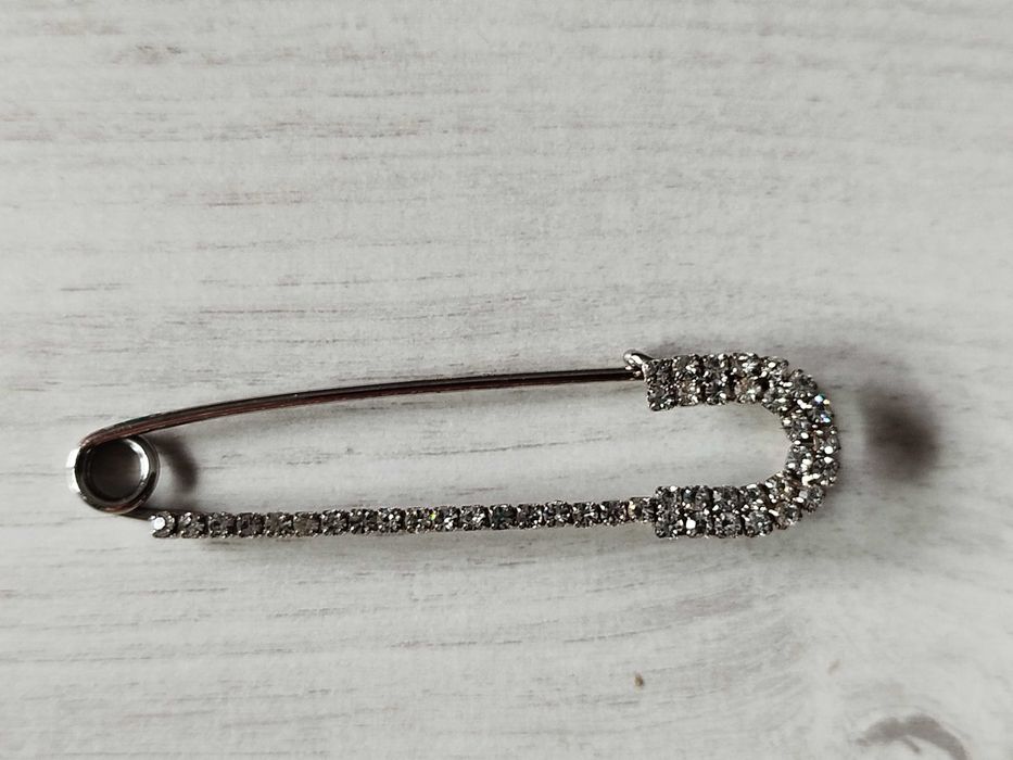 Kryształowe szpilki z kryształu górskiego Broszki Metalowy
