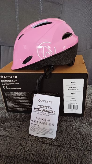 Kask  dla dziewczynki firmy Attabo