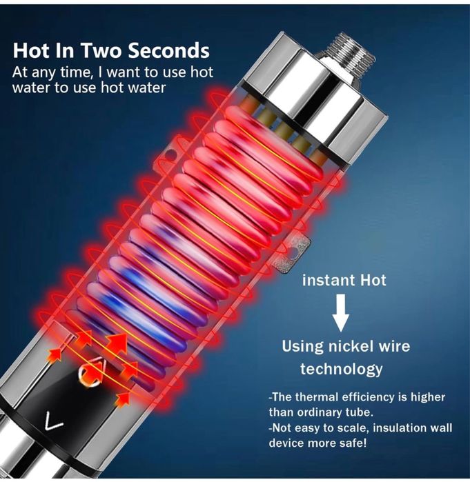 Mini Aquecedor de Água instantânea sem tanque cozinha Dusche Jardim